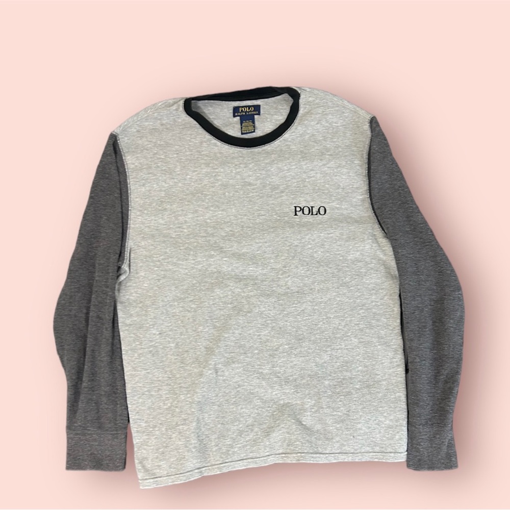 (Retail $60) Men’s Gray Polo Long sleeve T-shirt (size XL)